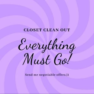 Closet Clearing!! Make me an offer!!